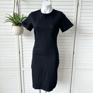 Prairie Underground Critical Line Indigo Dress Dark Stretch Denim‎ Sheath Size S